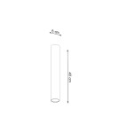 Lampy sufitowe - Sollux Plafon LAGOS 40 czarny SL.1002 - product 7