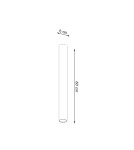 Sollux Plafon LAGOS 60 czarny SL.1003 Sollux Plafon LAGOS 60 czarny SL.1003