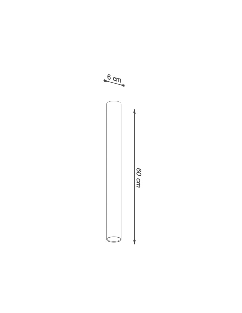 Sollux Plafon LAGOS 60 czarny SL.1003 Sollux Plafon LAGOS 60 czarny SL.1003