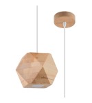 Sollux Lampa wisząca WOODY naturalne drewno SL.1011 Sollux Lampa wisząca WOODY naturalne drewno SL.1011