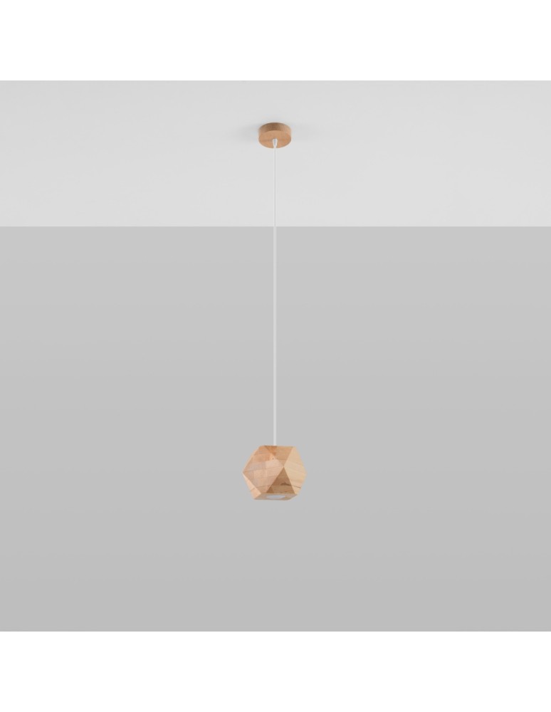 Sollux Lampa wisząca WOODY naturalne drewno SL.1011 Sollux Lampa wisząca WOODY naturalne drewno SL.1011