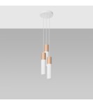 Sollux Lampa wisząca PABLO 3P biała SL.1013 Sollux Lampa wisząca PABLO 3P biała SL.1013