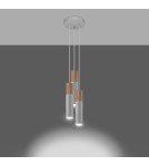 Sollux Lampa wisząca PABLO 3P biała SL.1013 Sollux Lampa wisząca PABLO 3P biała SL.1013