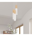 Sollux Lampa wisząca PABLO 3P biała SL.1013 Sollux Lampa wisząca PABLO 3P biała SL.1013