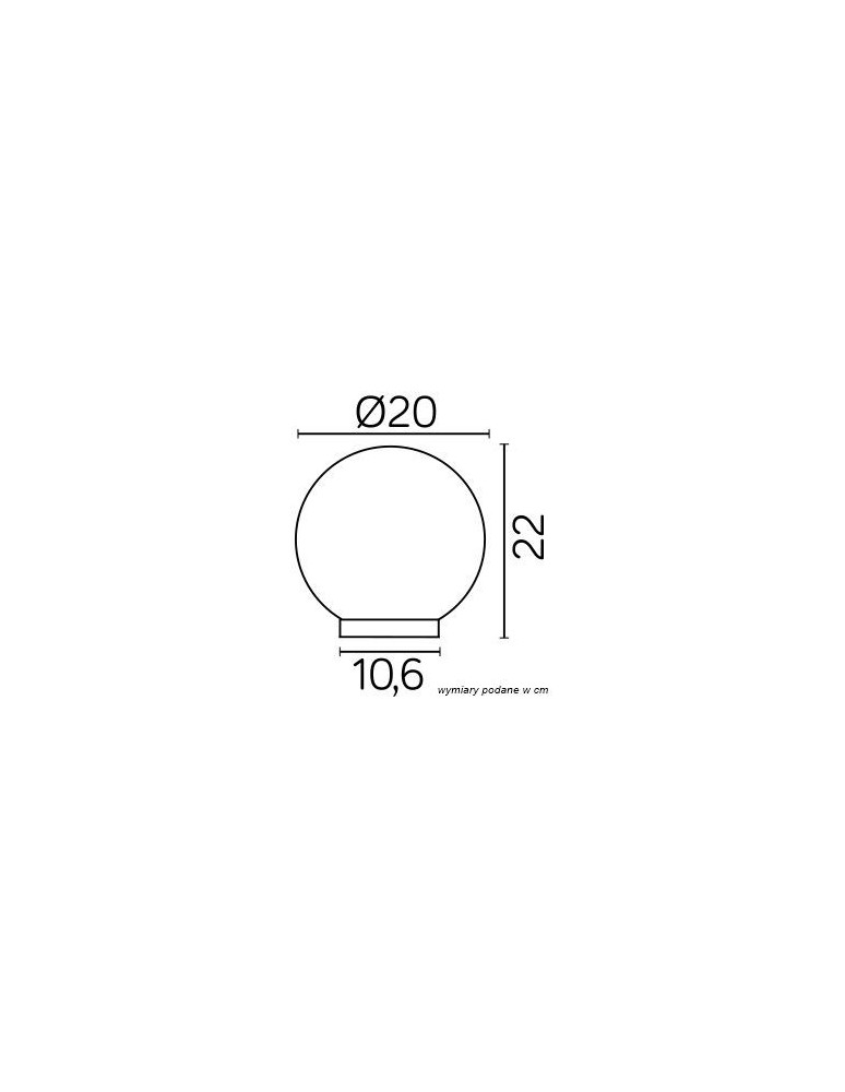 SU-MA Alekule E27 1x60W IP44 G200ZOP