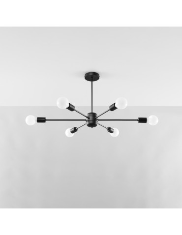 Sollux Żyrandol LANGO 6 czarny SL.1023 - produkt 2