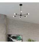 Sollux Żyrandol LANGO 6 czarny SL.1023 Sollux Żyrandol LANGO 6 czarny SL.1023