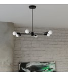 Sollux Żyrandol LANGO 6 czarny SL.1023 Sollux Żyrandol LANGO 6 czarny SL.1023