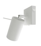 Kinkiety - Sollux Kinkiet RING biały z włącznikiem SL.1024 - product 1