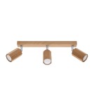 Lampy sufitowe - Sollux Plafon ZEKE 3 dąb SL.1030 - product 1