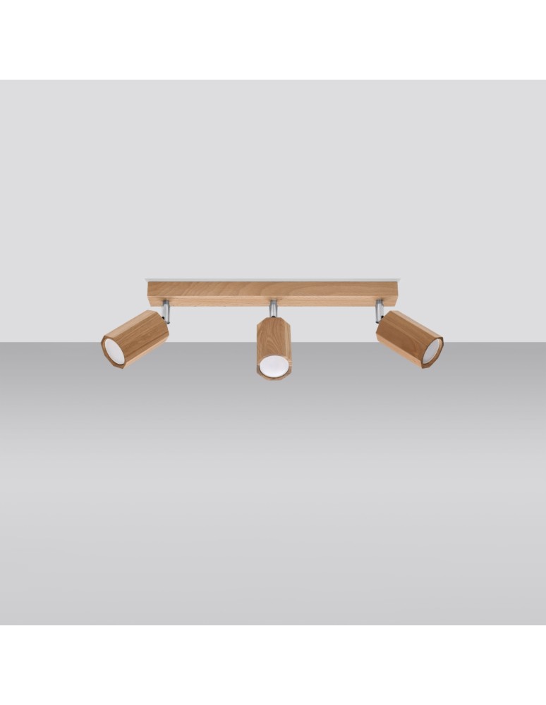 Sollux Plafon ZEKE 3 dąb SL.1030