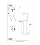 Lampy sufitowe - Sollux Plafon ZEKE 10 dąb SL.1033 - product 5