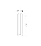 Lampy sufitowe - Sollux Plafon ZEKE 30 dąb SL.1034 - product 4