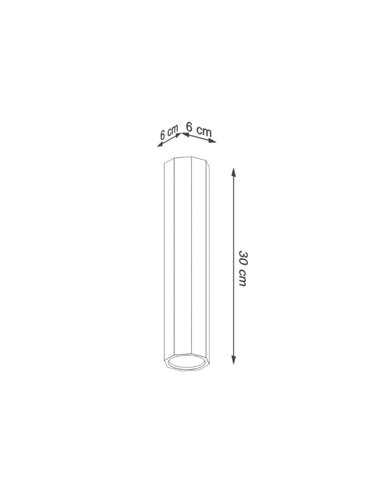 Sollux Plafon ZEKE 30 dąb SL.1034