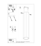 Lampy sufitowe - Sollux Plafon ZEKE 30 dąb SL.1034 - product 5