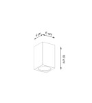 Lampy sufitowe - Sollux Plafon KEKE 10 dąb SL.1040 - product 4