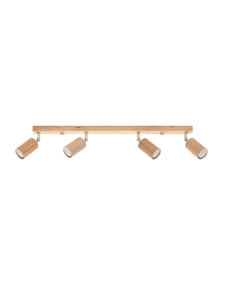 Sollux Plafon BERG 4 naturalne drewno SL.1042 Sollux Plafon BERG 4 naturalne drewno SL.1042