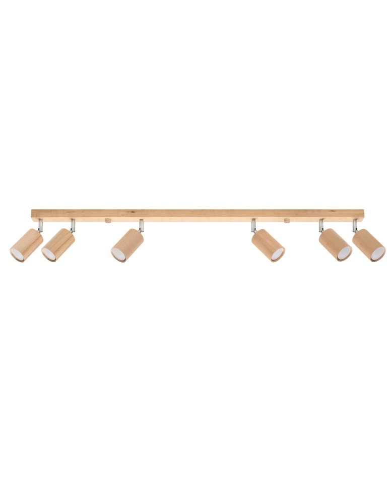 Sollux Plafon BERG 6 naturalne drewno SL.1043 Sollux Plafon BERG 6 naturalne drewno SL.1043