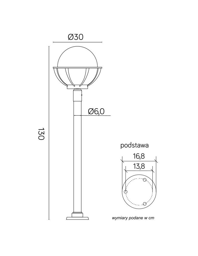 SU-MA Kule z koszykiem (130 cm) 250 K 5002/1/KPO 250 Stojąca