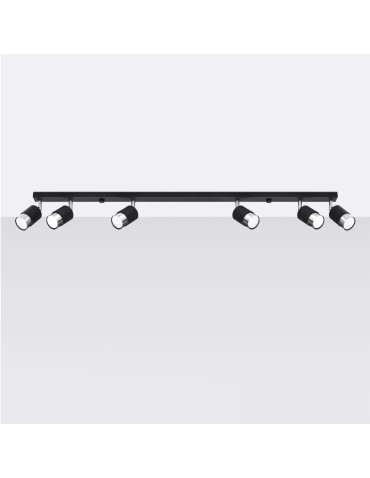 Sollux Plafon NERO 6 czarny/chrom SL.1068 - product 2