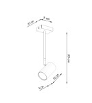 Lampy sufitowe - Sollux Plafon NORANO czarny SL.1074 - product 4