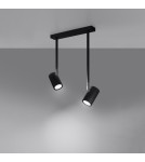 Sollux Plafon NORANO 2 czarny SL.1075 Sollux Plafon NORANO 2 czarny SL.1075