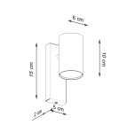 Kinkiety - Sollux Kinkiet UTTI czarny SL.1077 - product 4