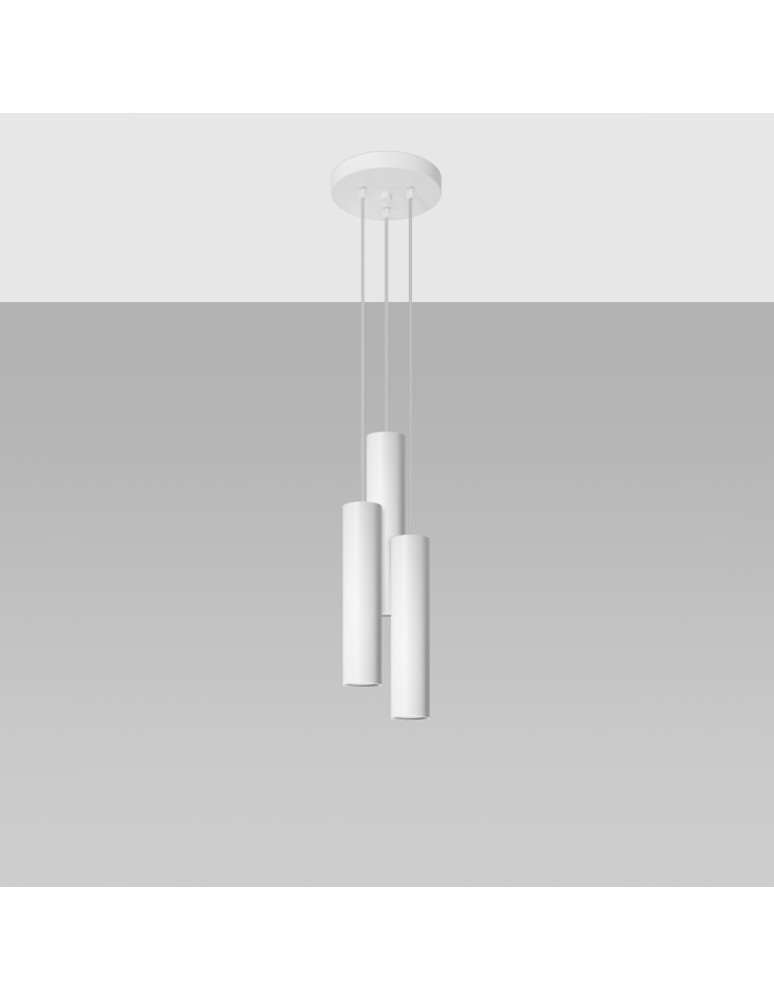 Sollux Lampa wisząca LAGOS 3P biały SL.1078 Sollux Lampa wisząca LAGOS 3P biały SL.1078