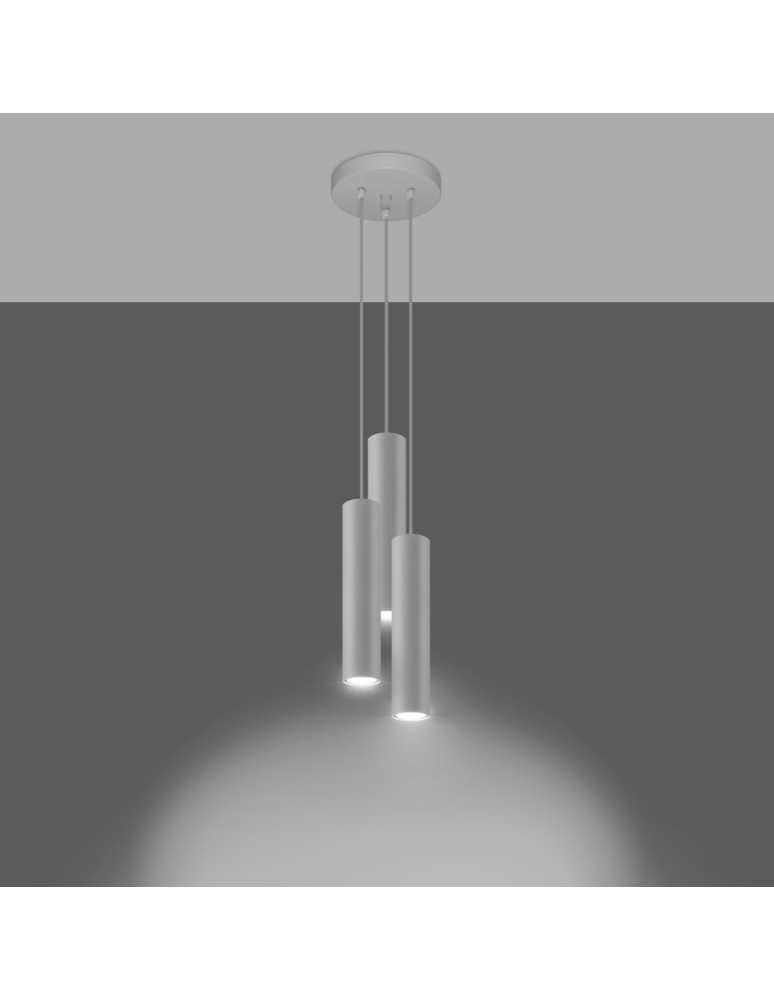 Sollux Lampa wisząca LAGOS 3P biały SL.1078 Sollux Lampa wisząca LAGOS 3P biały SL.1078
