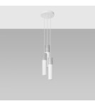Lampy wiszące - Sollux Lampa wisząca BORGIO 3P biały SL.1080 - product 2