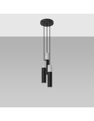 Sollux Lampa wisząca BORGIO 3P czarny SL.1081 - produkt 2