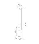 Sollux Lampa wisząca BORGIO 3P czarny SL.1081 Sollux Lampa wisząca BORGIO 3P czarny SL.1081