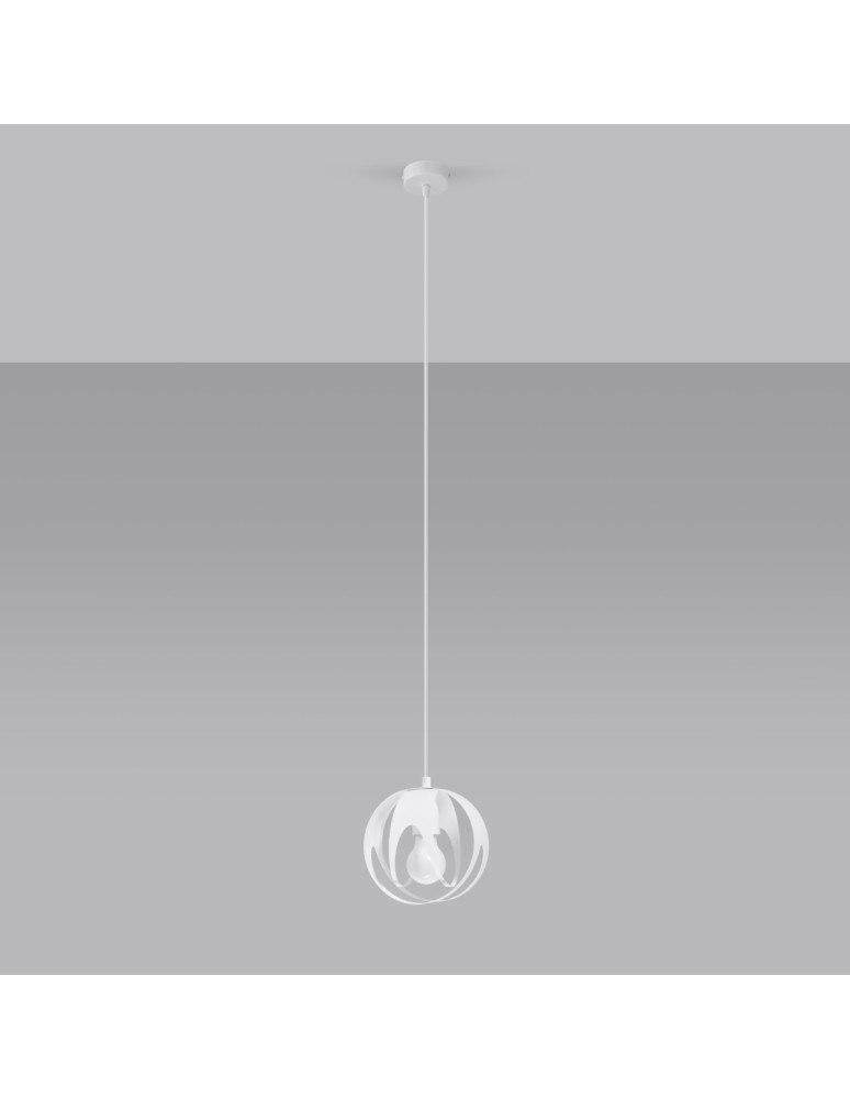 Sollux Lampa wisząca TULOS 1 biała SL.1083 Sollux Lampa wisząca TULOS 1 biała SL.1083