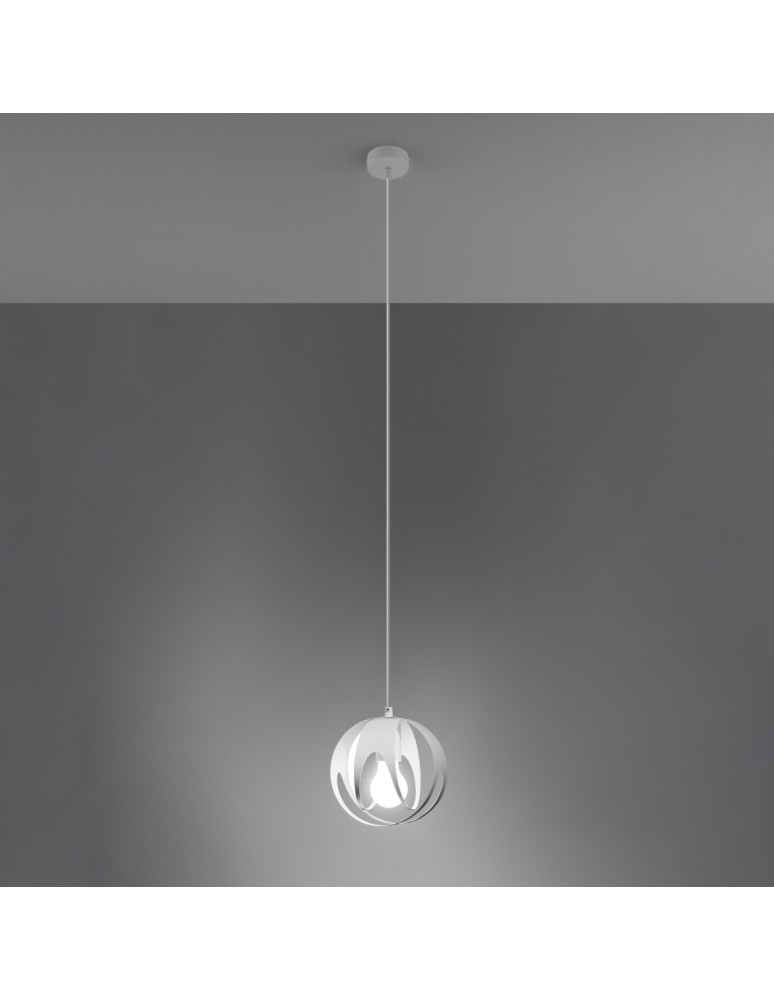Sollux Lampa wisząca TULOS 1 biała SL.1083 Sollux Lampa wisząca TULOS 1 biała SL.1083