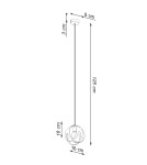 Sollux Lampa wisząca TULOS 1 biała SL.1083 Sollux Lampa wisząca TULOS 1 biała SL.1083