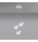 Lampy wiszące - Sollux Lampa wisząca TULOS 3P biała SL.1084 - product 3