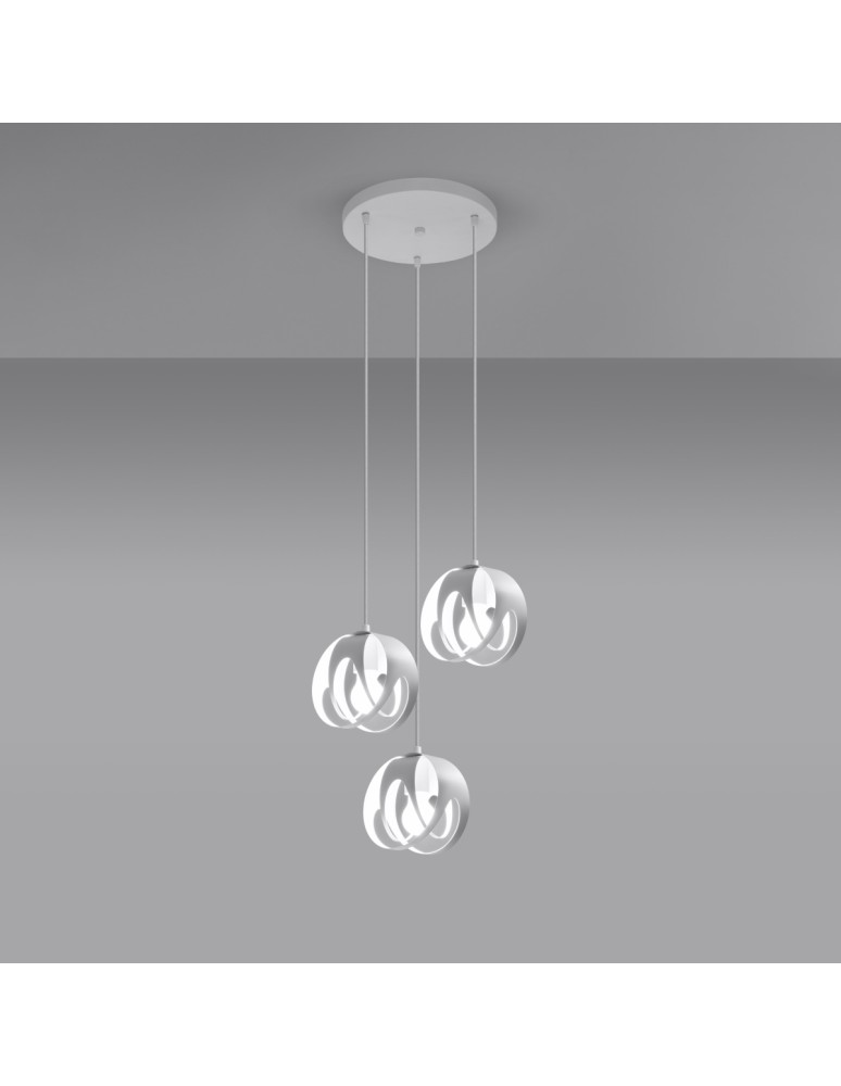 Sollux Lampa wisząca TULOS 3P biała SL.1084