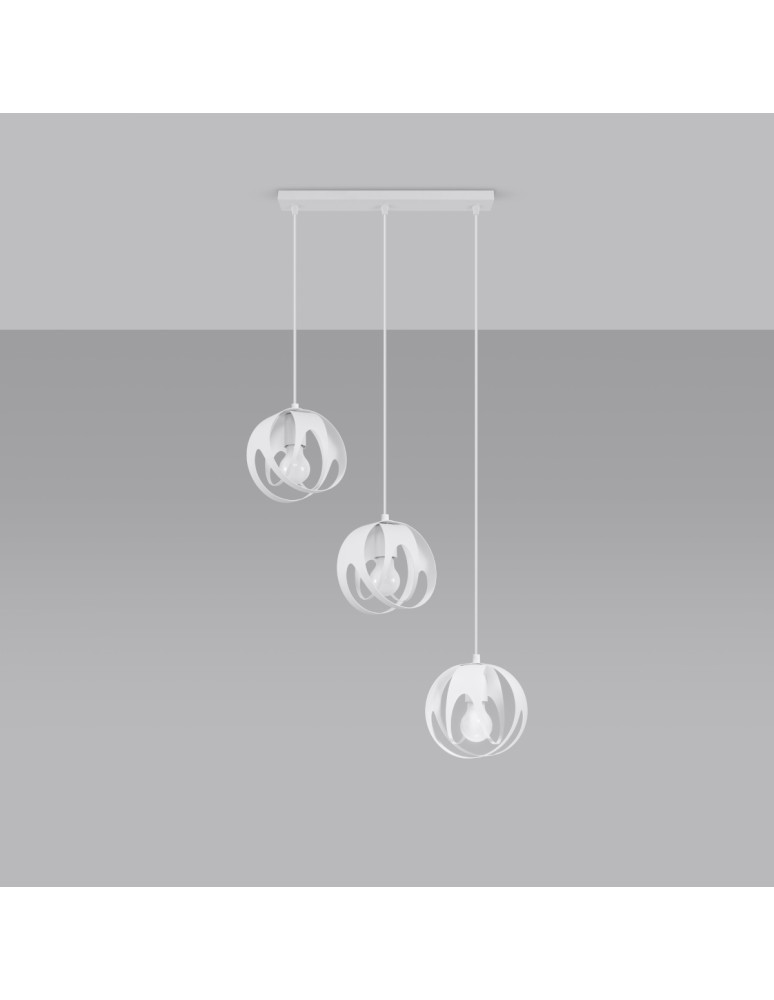Sollux Lampa wisząca TULOS 3L biała SL.1085 Sollux Lampa wisząca TULOS 3L biała SL.1085