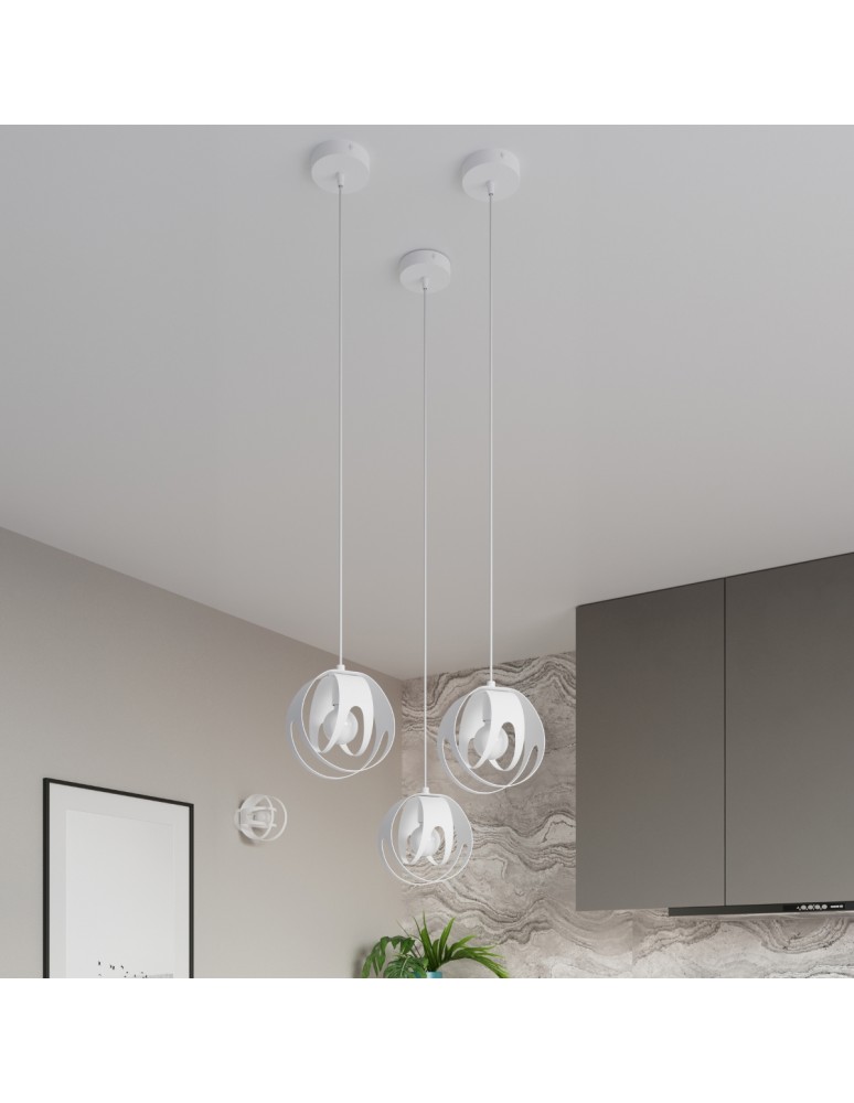 Sollux Lampa wisząca TULOS 3L biała SL.1085 Sollux Lampa wisząca TULOS 3L biała SL.1085