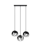 Sollux Lampa wisząca TULOS 3L czarna SL.1089 Sollux Lampa wisząca TULOS 3L czarna SL.1089