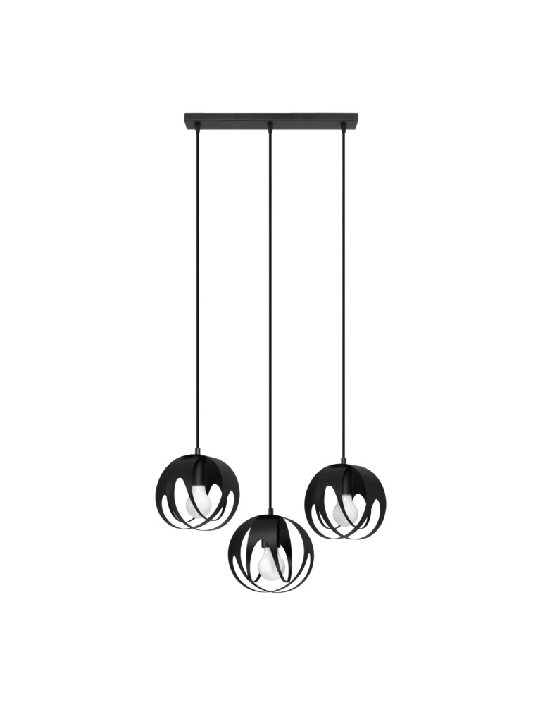 Sollux Lampa wisząca TULOS 3L czarna SL.1089 Sollux Lampa wisząca TULOS 3L czarna SL.1089