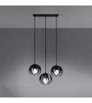 Sollux Lampa wisząca TULOS 3L czarna SL.1089 Sollux Lampa wisząca TULOS 3L czarna SL.1089