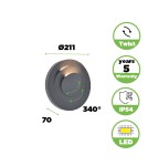 Lutec Zewnętrzna Ścienna MOOV 5137701118 Lutec Zewnętrzna Ścienna MOOV 5137701118