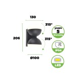 Kinkiety zewnętrzne - Lutec Zewnętrzna Ścienna LOOMA 5138003118 - product 10