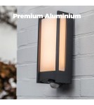 Lampy zewnętrzne z czujnikiem ruchu - Lutec QUBO - CZUJNIK RUCHU Ścienna LED Antracyt 5193002118 - produkt 12