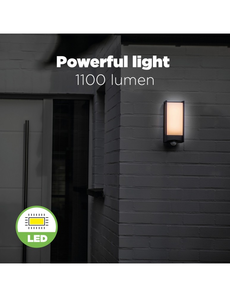 Lutec QUBO - CZUJNIK RUCHU Ścienna LED Antracyt 5193002118