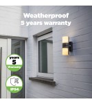 Lampy zewnętrzne z czujnikiem ruchu - Lutec CYRA - CZUJNIK RUCHU Ścienna LED Antracyt 5198102118 - produkt 15