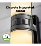 Lampy zewnętrzne z czujnikiem ruchu - Lutec CYRA - CZUJNIK RUCHU Ścienna LED Antracyt 5198102118 - produkt 16