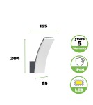 Lutec Zewnętrzna Ścienna KILO 5203901335 Lutec Zewnętrzna Ścienna KILO 5203901335