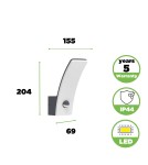 Lutec Zewnętrzna Ścienna KILO 5203902335 Lutec Zewnętrzna Ścienna KILO 5203902335
